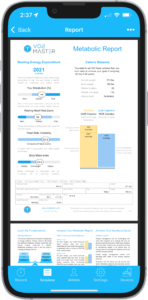 VO2 Master iPhone RMR Test Result