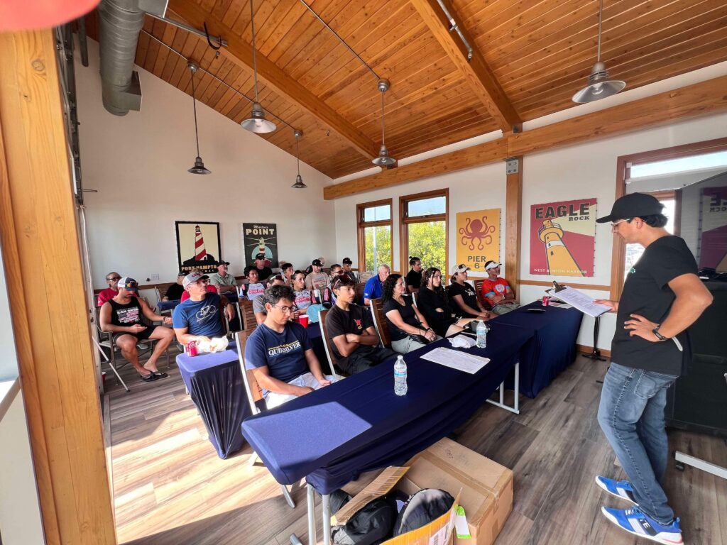 Athletes at a PRT training camp